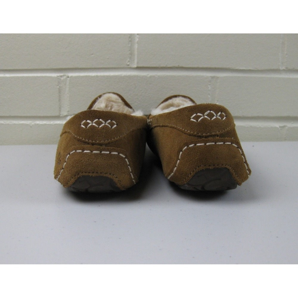 UGG Suede Ansley Shearling Slippers Womens (6) Driving Moccasin Y2K Brown - Picture 7 of 13